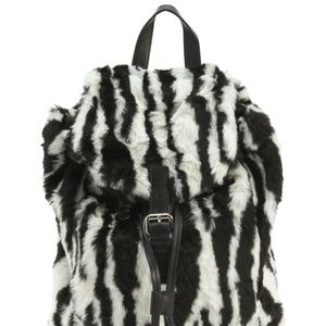 MOSCHINO Backpack man or woman Stripes white black